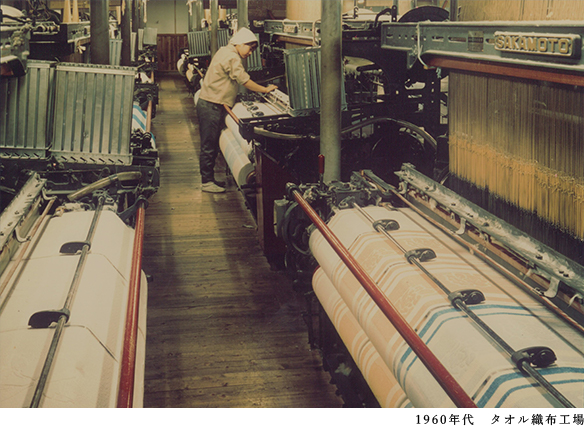 1960年代　タオル織布工場